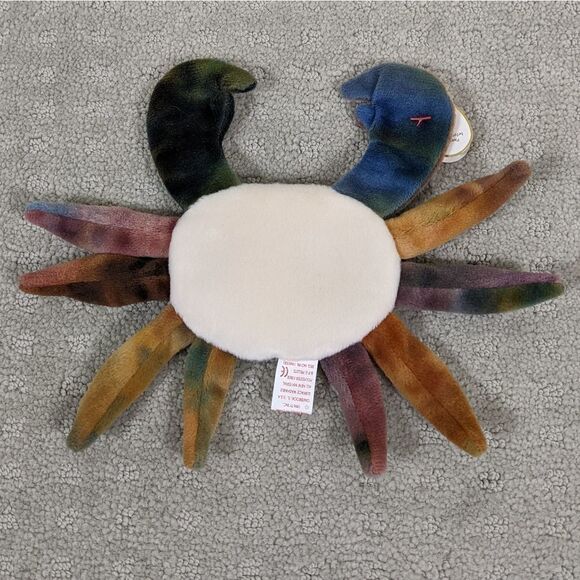 Ty Beanie Babies Claude The Crab Rare New with Tags 1996 - Picture 9 of 10